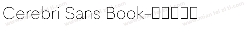Cerebri Sans Book字体转换